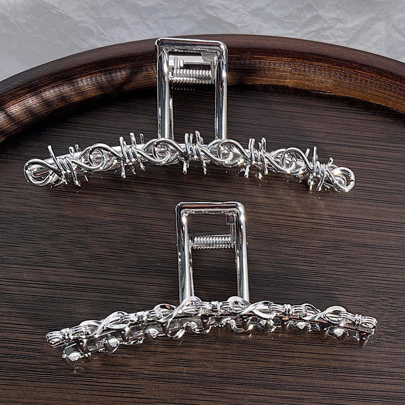 fashion metal Bowknotted twist chain Shark Clip hair clip