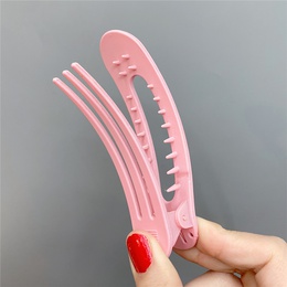 Simple Hollow resin Hair Clip Face Wash Makeup Hairpinpicture9