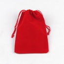 Fashion Solid Farbe Geschenk Rot Kleine Flanell Kordelzug Bndel Zubehr Verpackung Taschepicture7