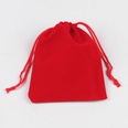 Fashion Solid Farbe Geschenk Rot Kleine Flanell Kordelzug Bndel Zubehr Verpackung Taschepicture13