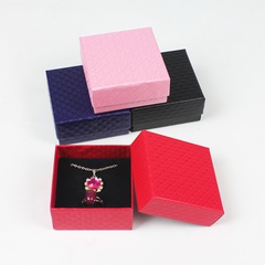 Fashion Solid Farbe Ohrring Halskette Schmuck Verpackung Lagerung Box