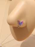 Neue Mode l Tropft Schmetterling Nasen Schiene Legierung Nase Ring Piercing Schmuckpicture9
