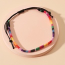 Mode Ornament Einfache Handmade Perlen Woven Regenbogen Armbandpicture6