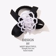 Fashion Large Camellia Bow Shaped Hair Ring Pearl Beaded Hair Accessorypicture8