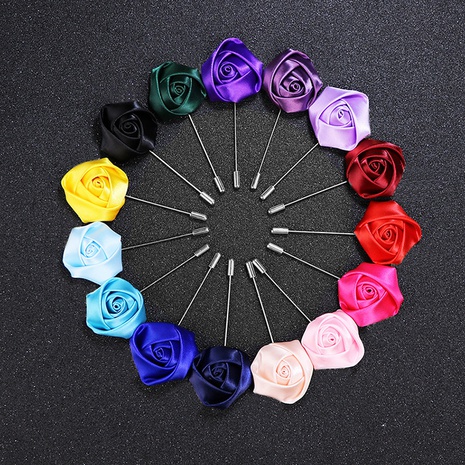 fashion new style color Rose flower shape Corsage alloy brooch's discount tags