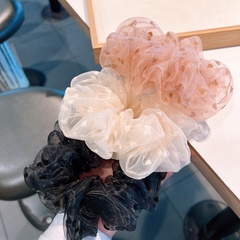 Fashion Lace Heart-Shaped Print Organza Large Hair Rope Hair Accessories