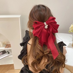 Mode Neue Übergroßen Perle Bogen Weibliche Barrettes Haarnadel Frühling Clip Kopfschmuck