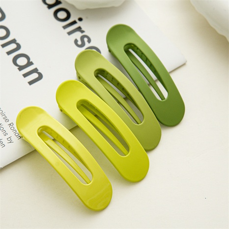Korean style New Green series Flower geometric resin Hair Clip's discount tags