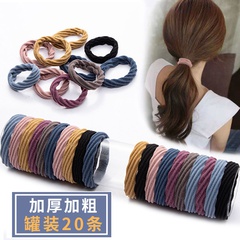 Koreanischen Stil Hohe Elastische Gummi Haar Krawatte Nahtlose Dicken Haar Seil Ornament