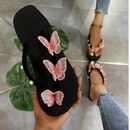 Mode Neue Flache Plattform Schmetterling Perle Indoor und Outdoor Sandalenpicture8