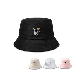 Summer Cute cartoon Astronaut pattern Wide Brim Bucket Hat