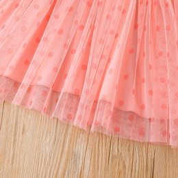 2022 Summer Pink Dress Little Girl Princess Dress Tulle Skirtpicture9