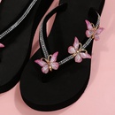 Mode frauen Sommer Sandalen Plattform Keil Weichen Boden FlipFlops Schmetterling Strand Schuhepicture9