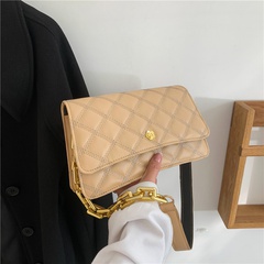 Fashion Casual Solid Color Rhombus Chain Crossbody Small Square Shoulder Bag