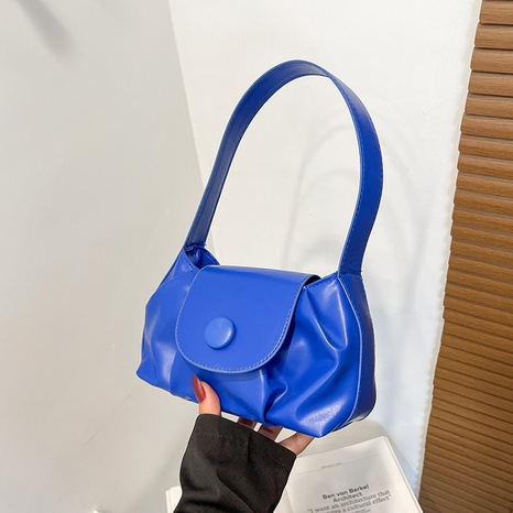 Fashion New Women's Handbag Messenger Shoulder Underarm Klein Blue Women's Bag's discount tags