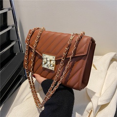 Fashion Spring New Casual Rhombus Chain Shoulder Messenger Bag