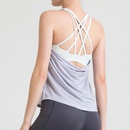 Mode frauen Sport Weste Yoga Kleidung Workout ZweiInEine Lange Schlinge mit Brust Padpicture9