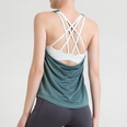 Mode frauen Sport Weste Yoga Kleidung Workout ZweiInEine Lange Schlinge mit Brust Padpicture11