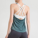 Mode frauen Sport Weste Yoga Kleidung Workout ZweiInEine Lange Schlinge mit Brust Padpicture10