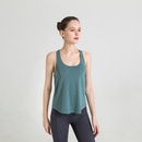 Mode frauen Sport Weste Yoga Kleidung Workout ZweiInEine Lange Schlinge mit Brust Padpicture7