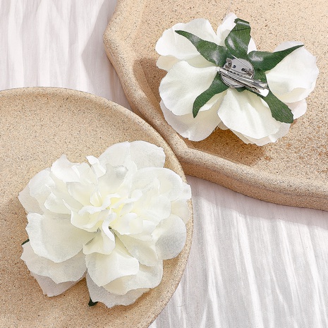 Fashion Beach Vacation White Flower Shaped Barrettes Hair Accessories's discount tags