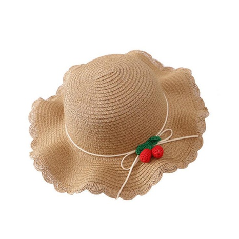 Children's Sun Protection Princess Cherry Beach Sun Hat's discount tags