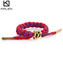 creative European and American retro fashion 26 letter Y stainless steel popular braided braceletpicture11