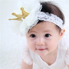 Mode Neue Baby Haarband Crown Grenadine Headwear Haar zubehör