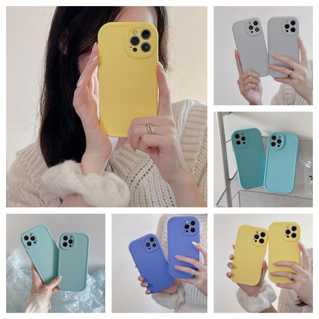 Fashion Simple Solid Color All-Inclusive Camera for Apple 13 Phone Case Xsmax Protective Cover's discount tags