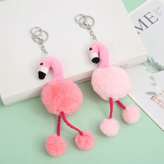 Nette Kreative anhänger plüsch flamingo puppe keychain ornament