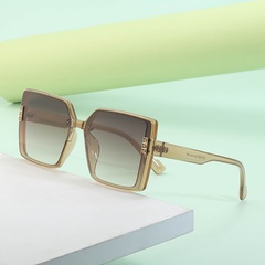 2022 nueva moda gafas de sol polarizadas con montura grande resistentes al sol para mujer
