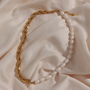 2022 neue Mode Natrliche Swasser Perle Frauen Edelstahl Halskette Armband Setpicture15