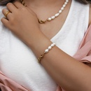 2022 neue Mode Natrliche Swasser Perle Frauen Edelstahl Halskette Armband Setpicture14