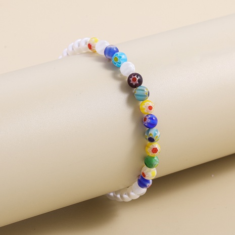 Fashion Geometric Shape Colorful Pearl Acrylic Bead Bracelet's discount tags