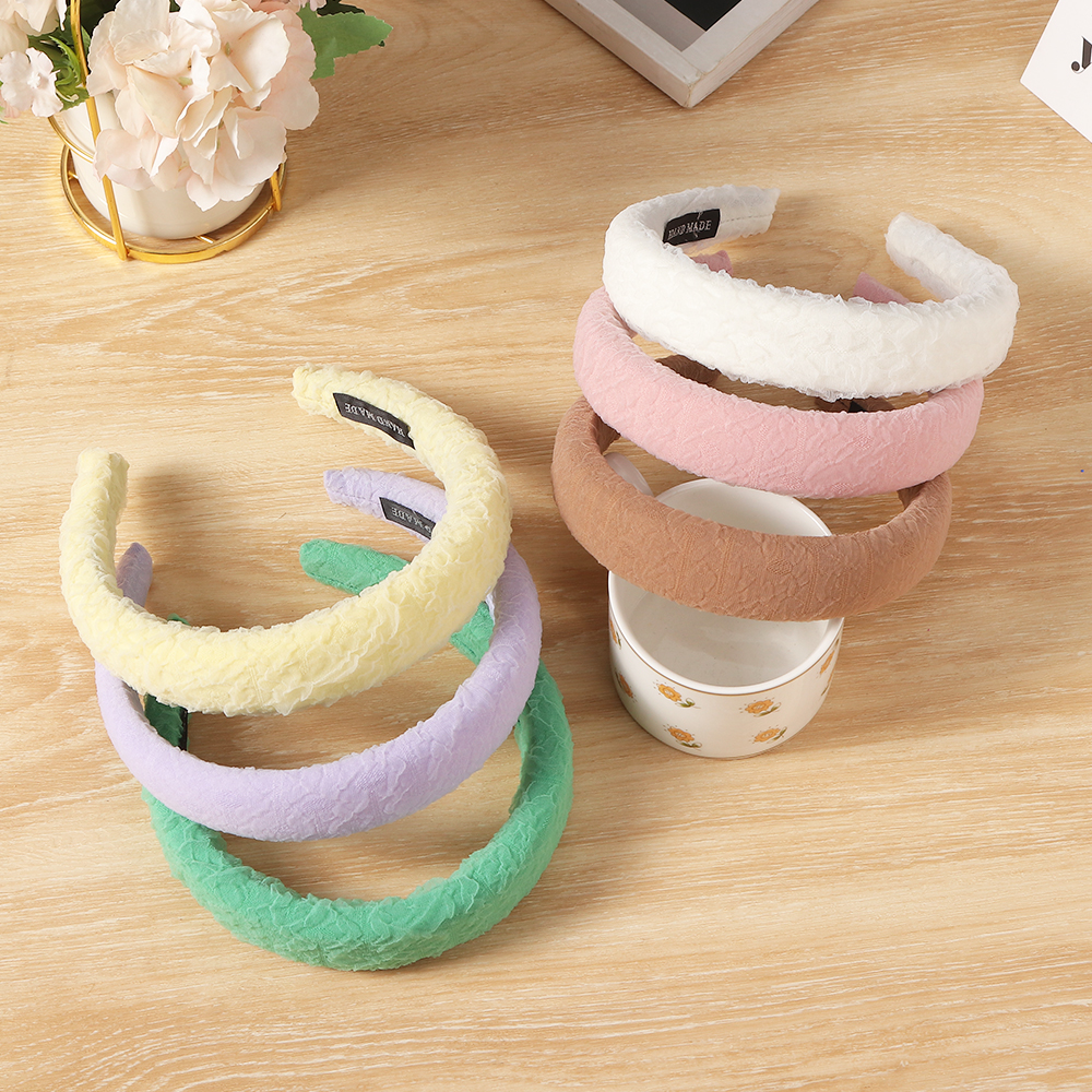 simple new style Womens Sponge Candy Color Hair Accessories headbandpicture2