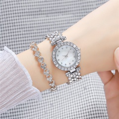 Fashion Rhinestone Starry Diamonds Marble Top Quartz Women's Bracelet Watch