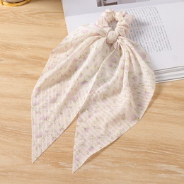 cute Style Flower Color Streamer bow hair scrunchiespicture8