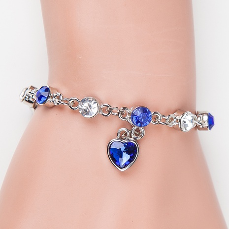 Fashion Heart Shape Crystal Rhinestone Women's Jewelry Bracelet's discount tags