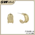 retro alloy Cshaped twisted irregular geometric stud earrings wholesalepicture16