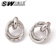 simple plain Cshaped geometric trendy stud earrings wholesalepicture18