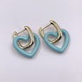 New Fashion Paint HeartShaped 14K goldplated copper Earringspicture24