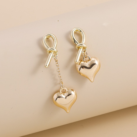 Fashion Heart Shape Long Tassel Women's Alloy Earrings's discount tags