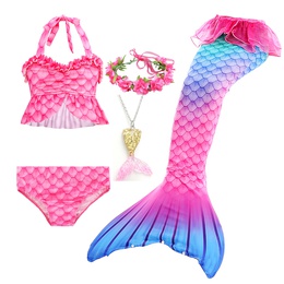 Mermaid Swimsuit Split New Girls Fish Tail Swimsuit Childrens Bikini ThreePiece Swimming Suitpicture10