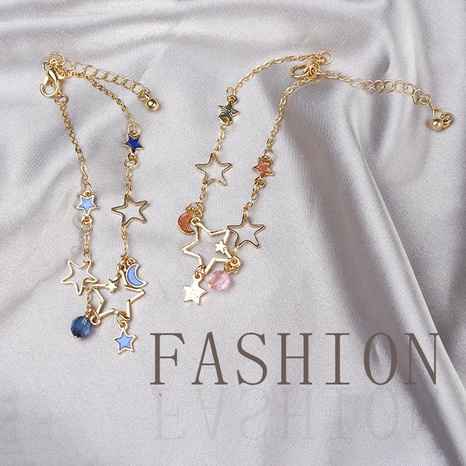Mignon Lune Étoiles Creux Pendentif Esthétique Bracelet de Ciel Étoilé's discount tags