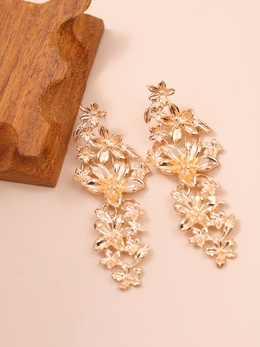 Fashion Flower Alloy Drop Earringspicture6