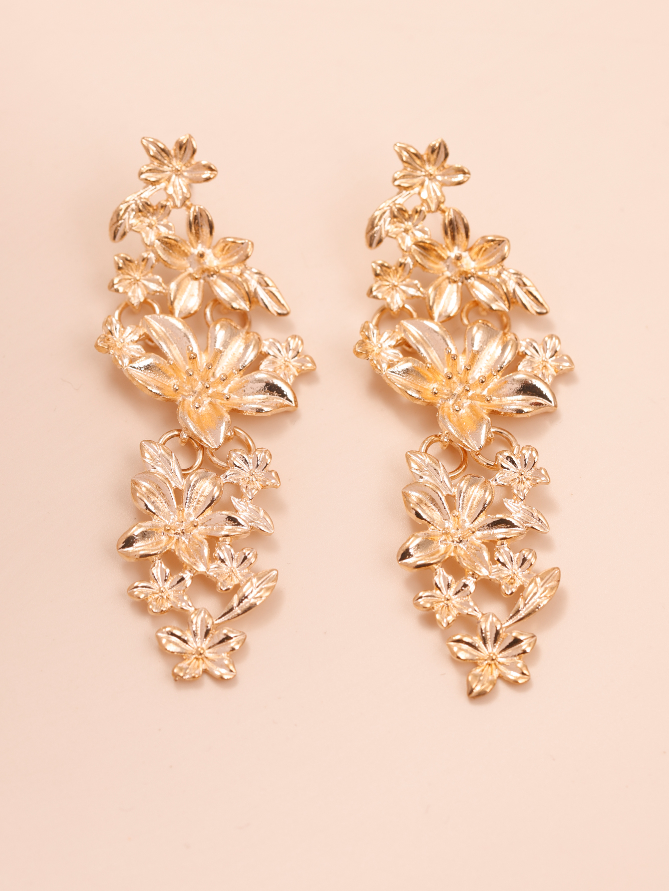 Fashion Flower Alloy Drop Earringspicture3