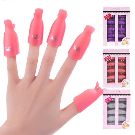 10 juegos al por mayor de aplicación de manicura de Clip para quitar esmalte de uñas de belleza's discount tags