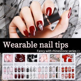 Nail Stickers Armor Fake Nails Patch Repeated Wear 24 Pieces Wholesalepicture13