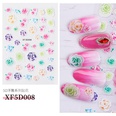 5D TroisRelief Dimensions Autocollant Fleur Multicolore Ongles Autocollantspicture4