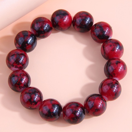 Fashion Simple Gradient Two-Color Glass Bead Temperamental Bracelet's discount tags